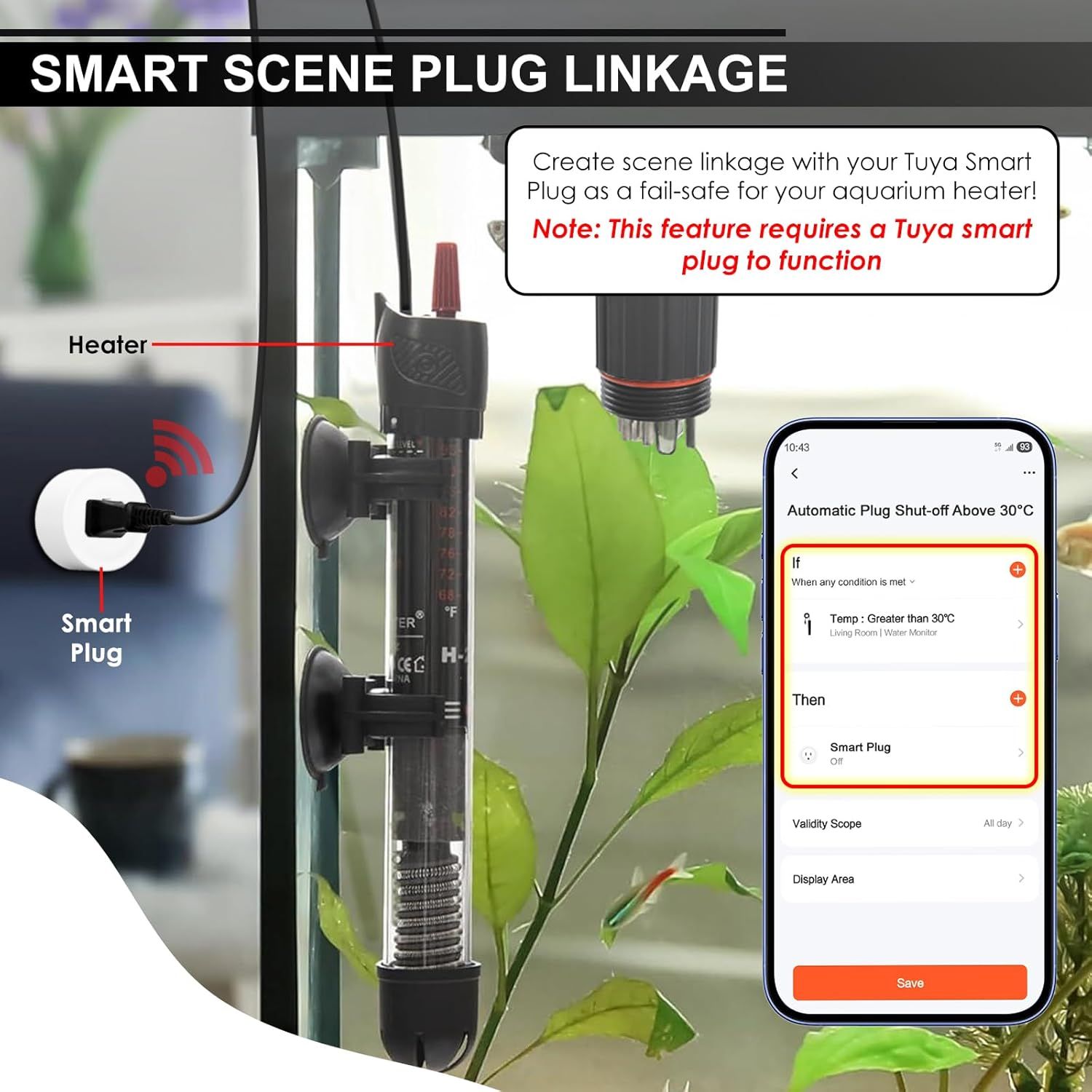 Demonstrates how to set up an automated safety feature using a Tuya smart plug to control an aquarium heater based on temperature conditions, providing peace of mind for aquarium owners. Highlights…