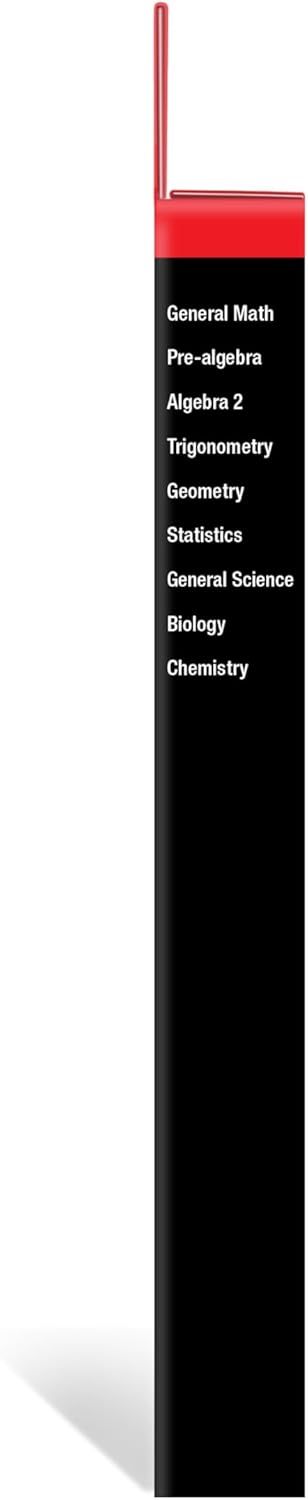 Shows the comprehensive range of academic subjects covered by the product, helping shoppers understand the breadth of educational content included.