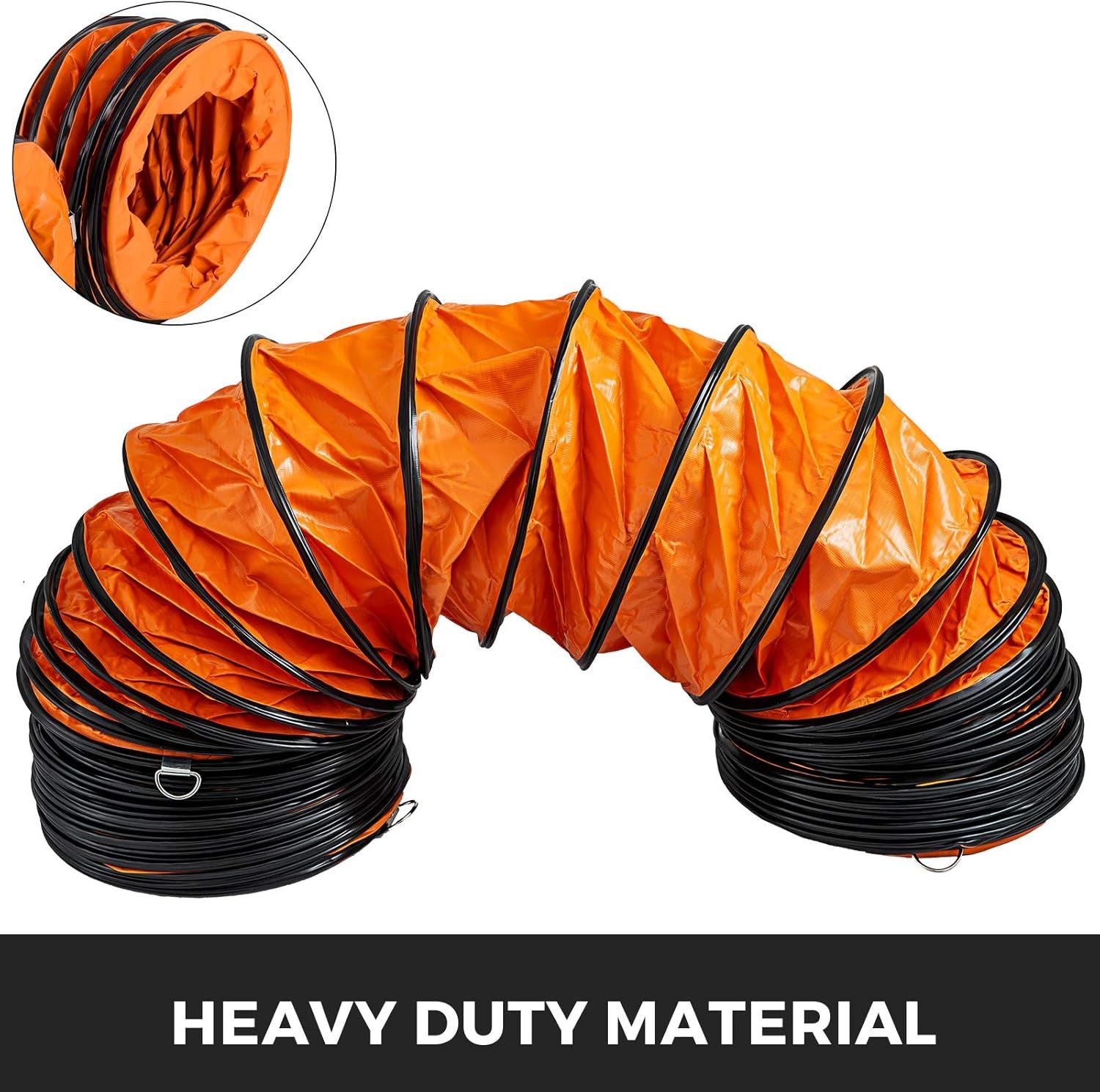 Highlights the product's heavy-duty material construction to reassure shoppers of its durability and quality for ventilation or ducting applications.