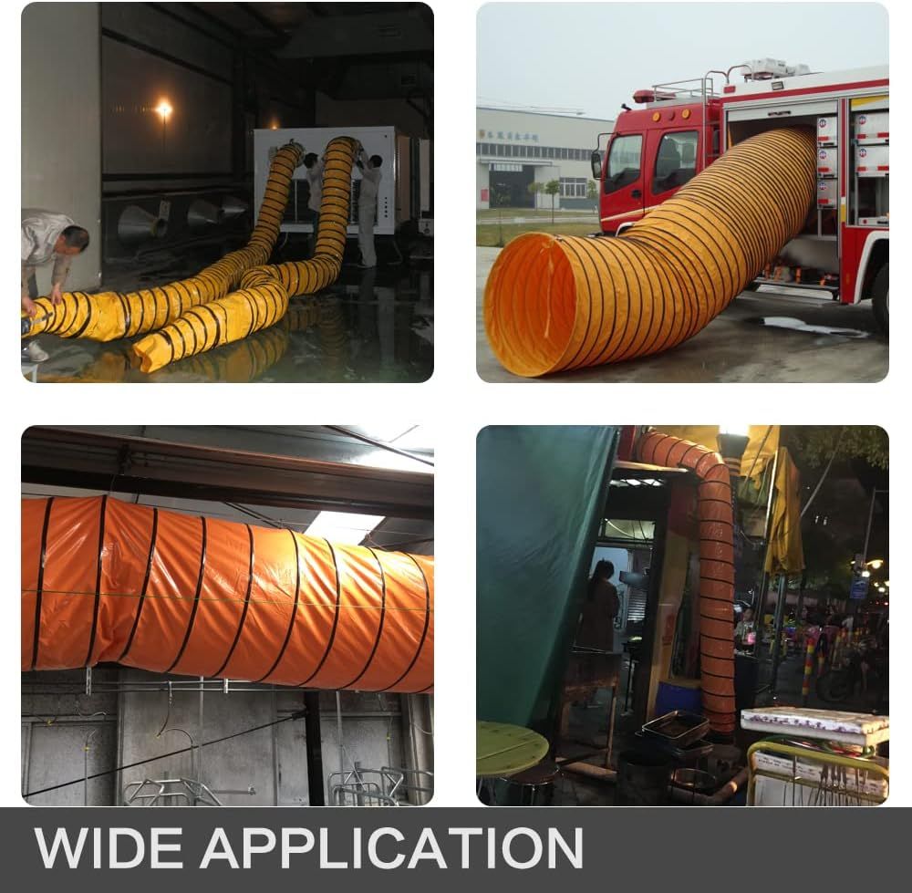 Demonstrates the product's versatility by showing it in multiple real-world applications including emergency response, industrial ventilation, construction, and event management to reassure shoppers…