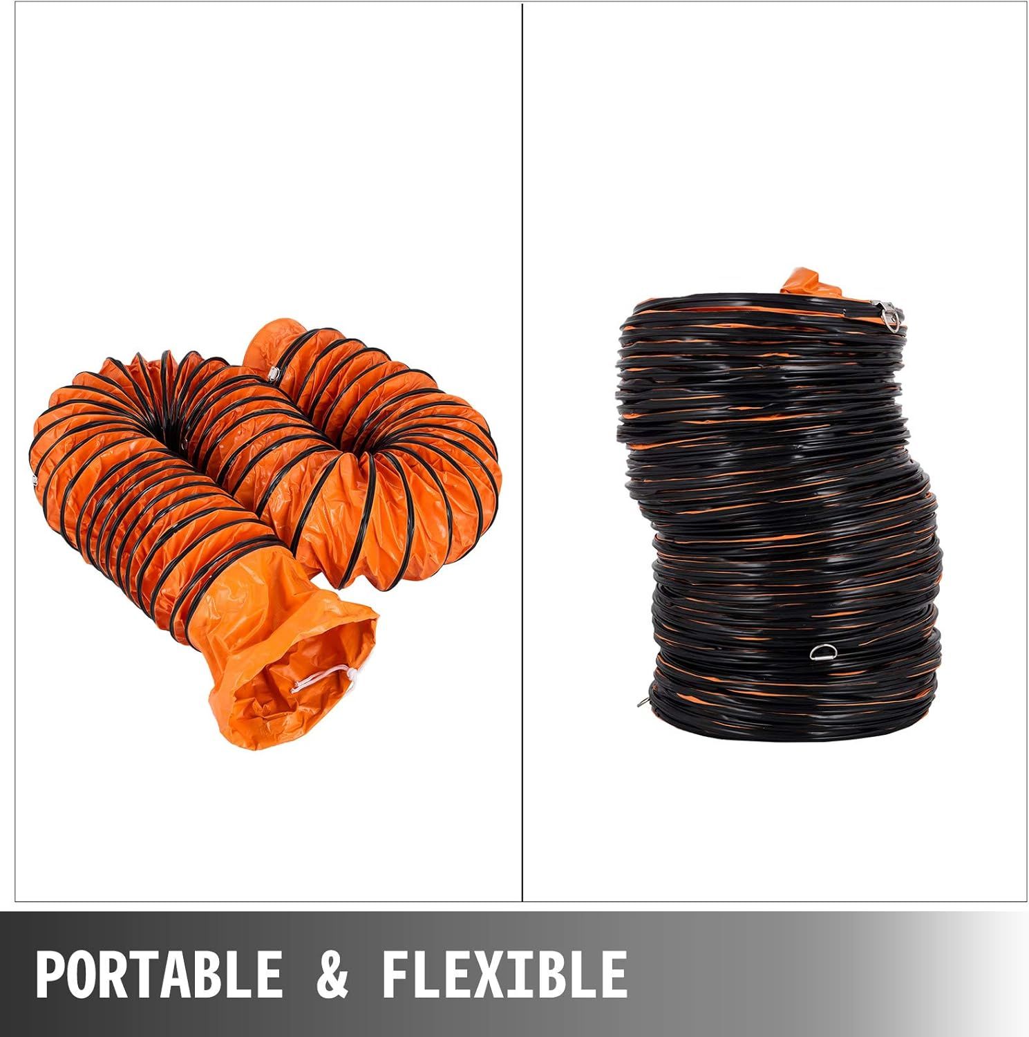 Demonstrates the product's portability and flexibility by showing it both extended and compactly stored, reassuring shoppers that it's easy to transport and store.
