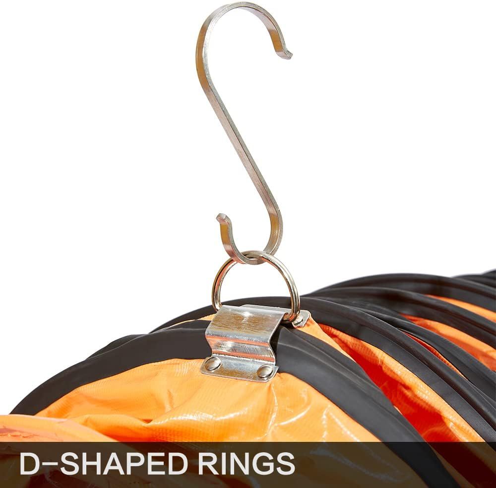 Highlights the D-shaped ring hardware component to show shoppers the specific attachment mechanism and build quality of the product.