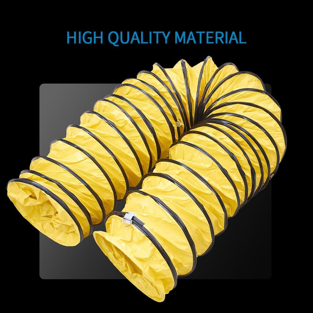 Highlights the premium material construction of the flexible ducting product to reassure shoppers of its durability and quality.