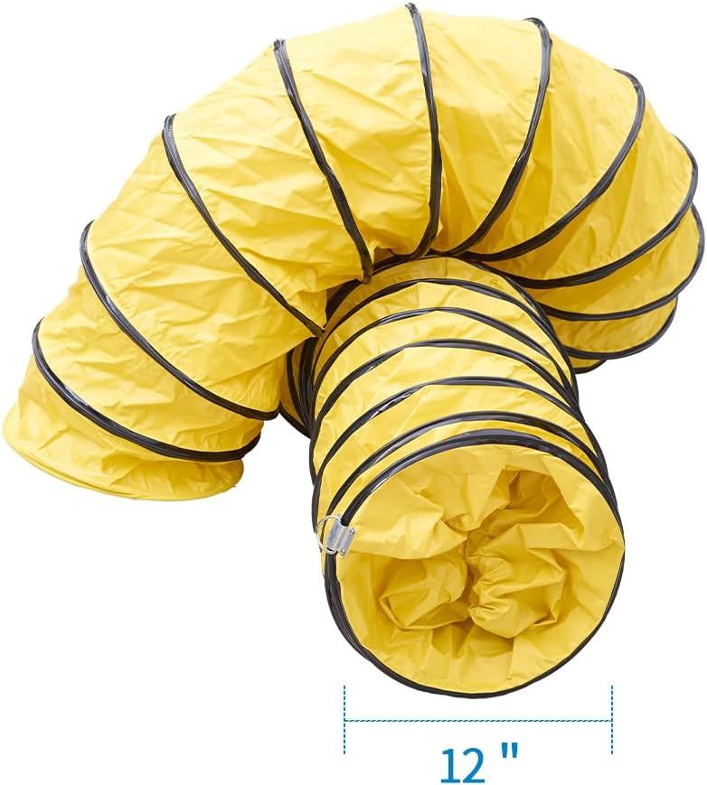 Communicates the physical diameter of the flexible duct/tunnel to help shoppers understand the product's size and ensure compatibility with their needs.