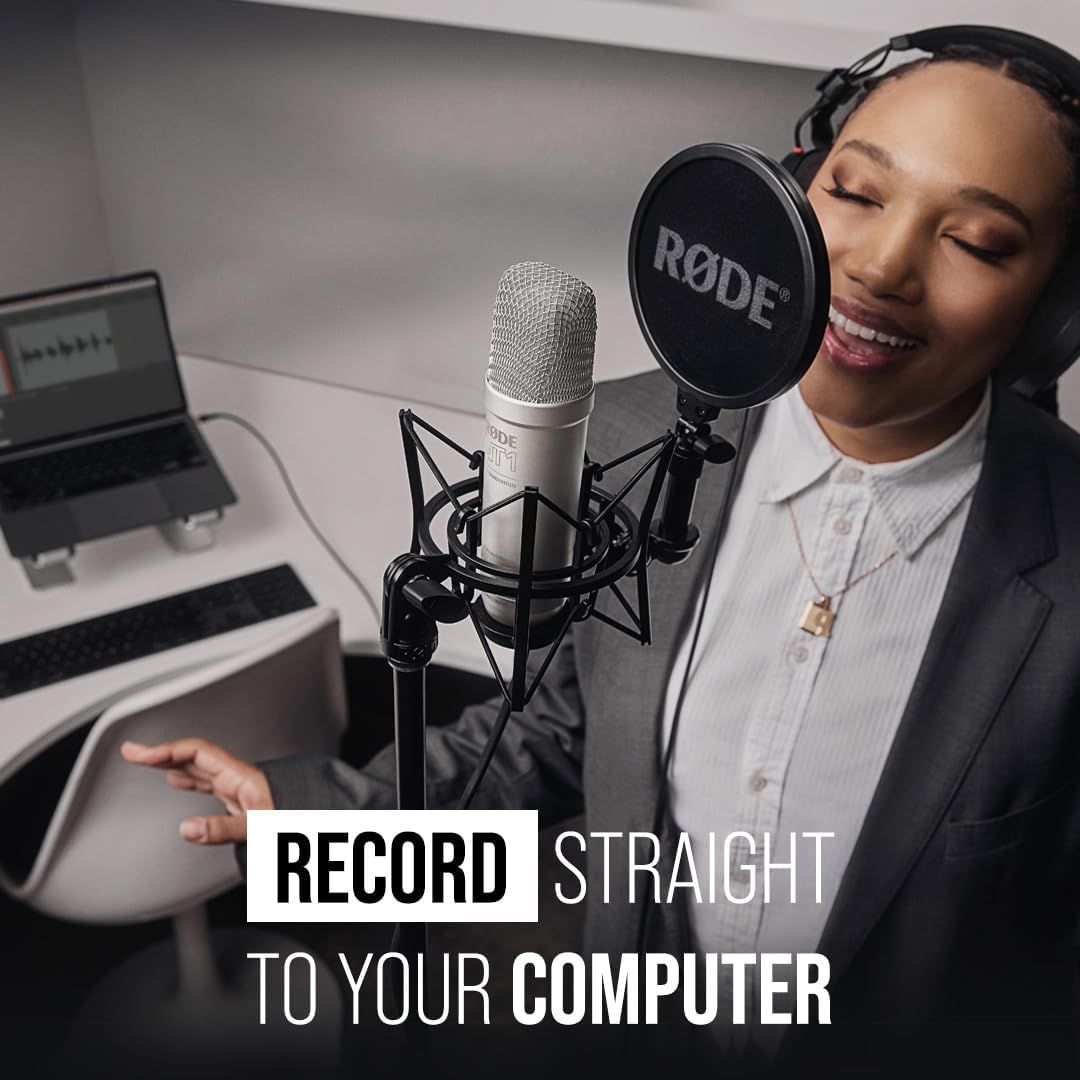 Communicates that the microphone enables simple, direct recording to a computer, emphasizing ease of use for podcasting, streaming, or content creation.