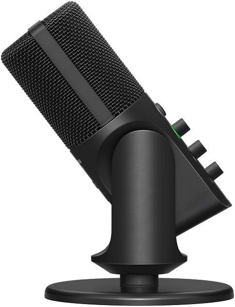 Displays the microphone in a clean, professional catalog-style format on a white background with no distractions, allowing shoppers to clearly see the product's design and physical appearance.