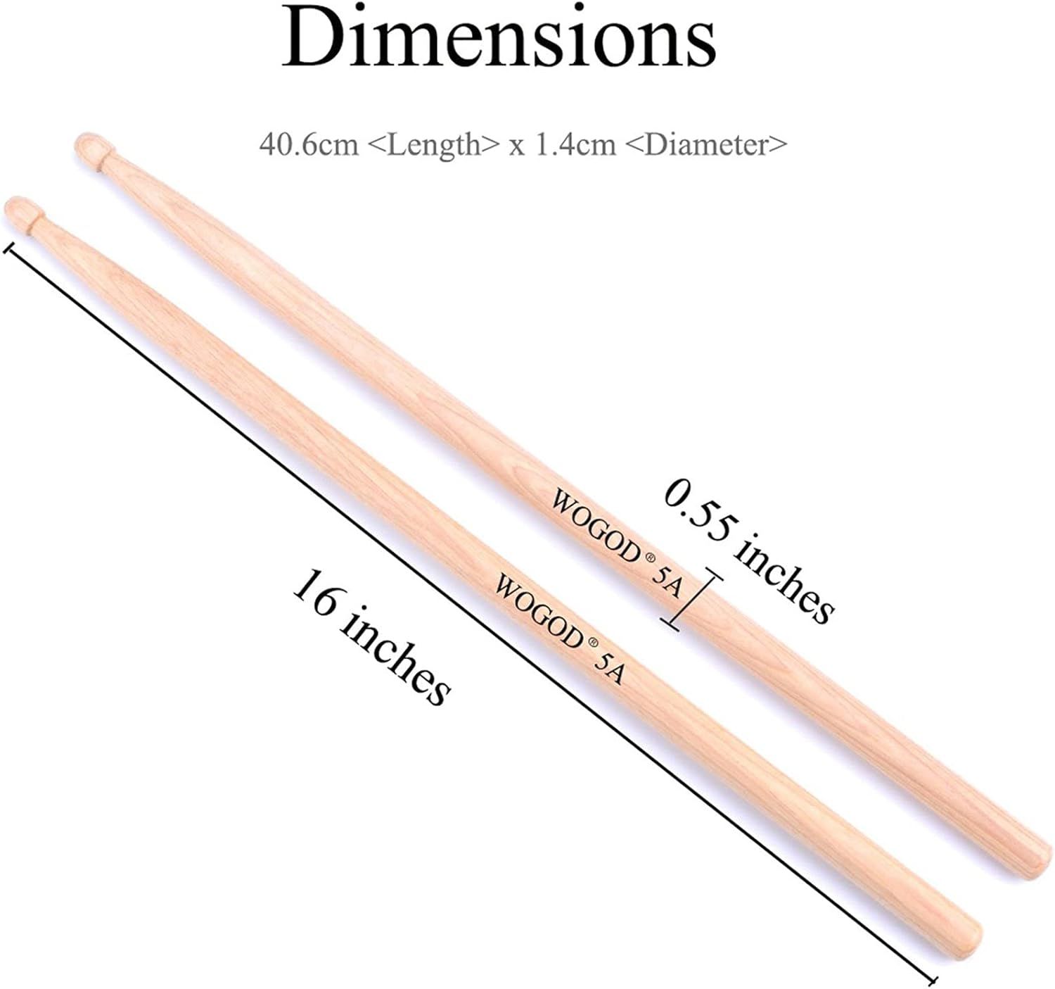 Communicates the exact physical measurements of the product (length and diameter) to help shoppers understand the size before purchase.