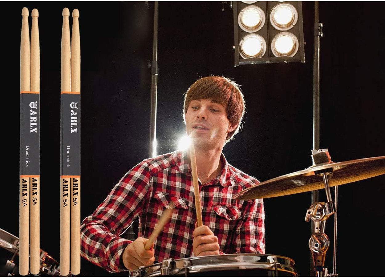 Shows the product being used in an authentic musical setting to help shoppers visualize the drumsticks in action and connect emotionally with the product.