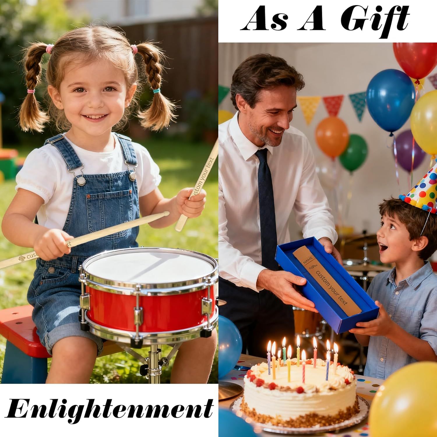 Positions the product as an ideal gift for children's celebrations and special occasions, emphasizing its suitability for birthdays and entertainment. Demonstrates the product's versatility across…