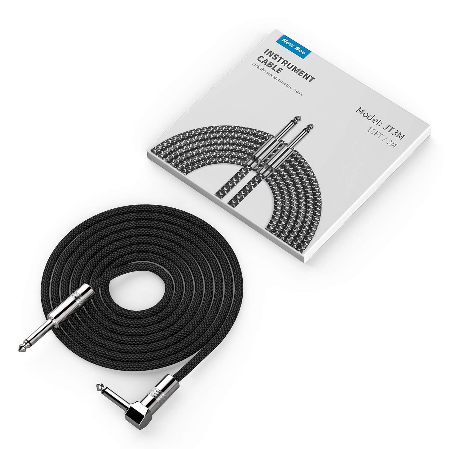 Shows the customer exactly what they will receive in the box: the instrument cable and its packaging with model information.