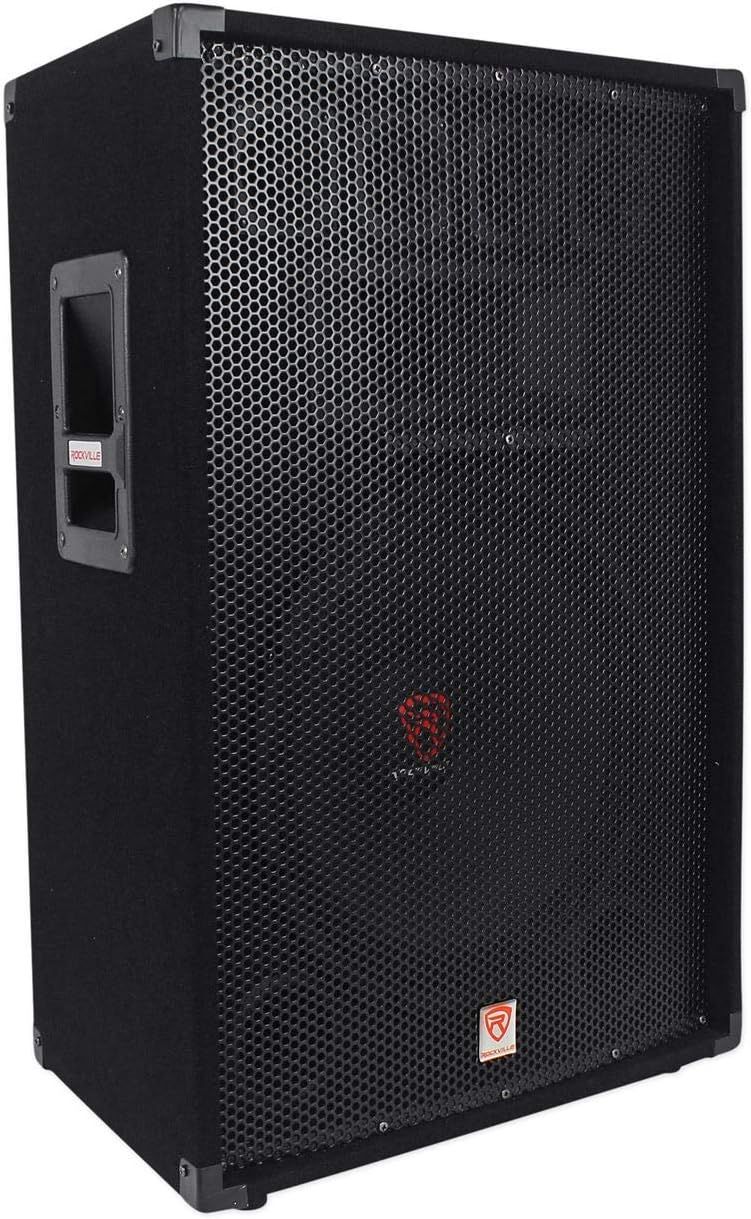 Provides a clear, unobstructed view of the speaker product on a white background for catalog-style presentation.