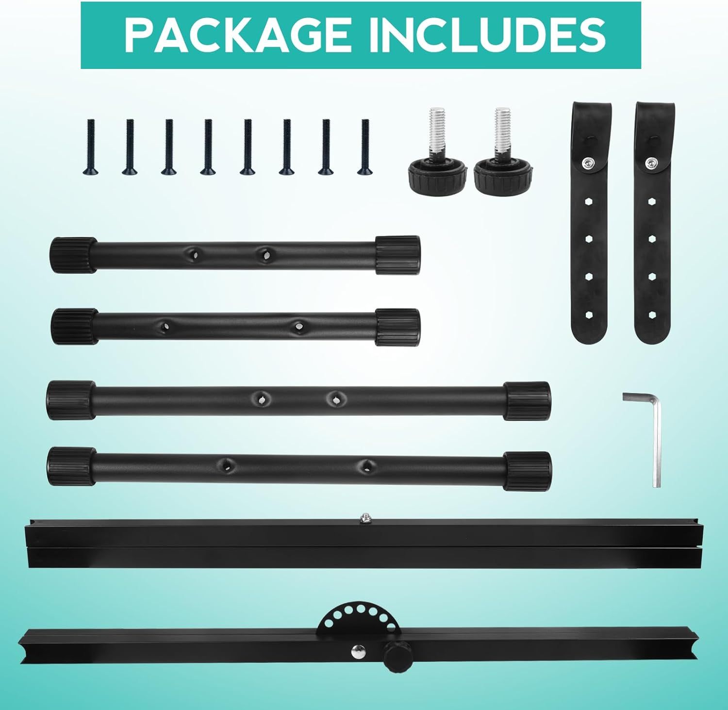 Shows all components included in the package to reassure shoppers they will receive everything needed for assembly and installation.