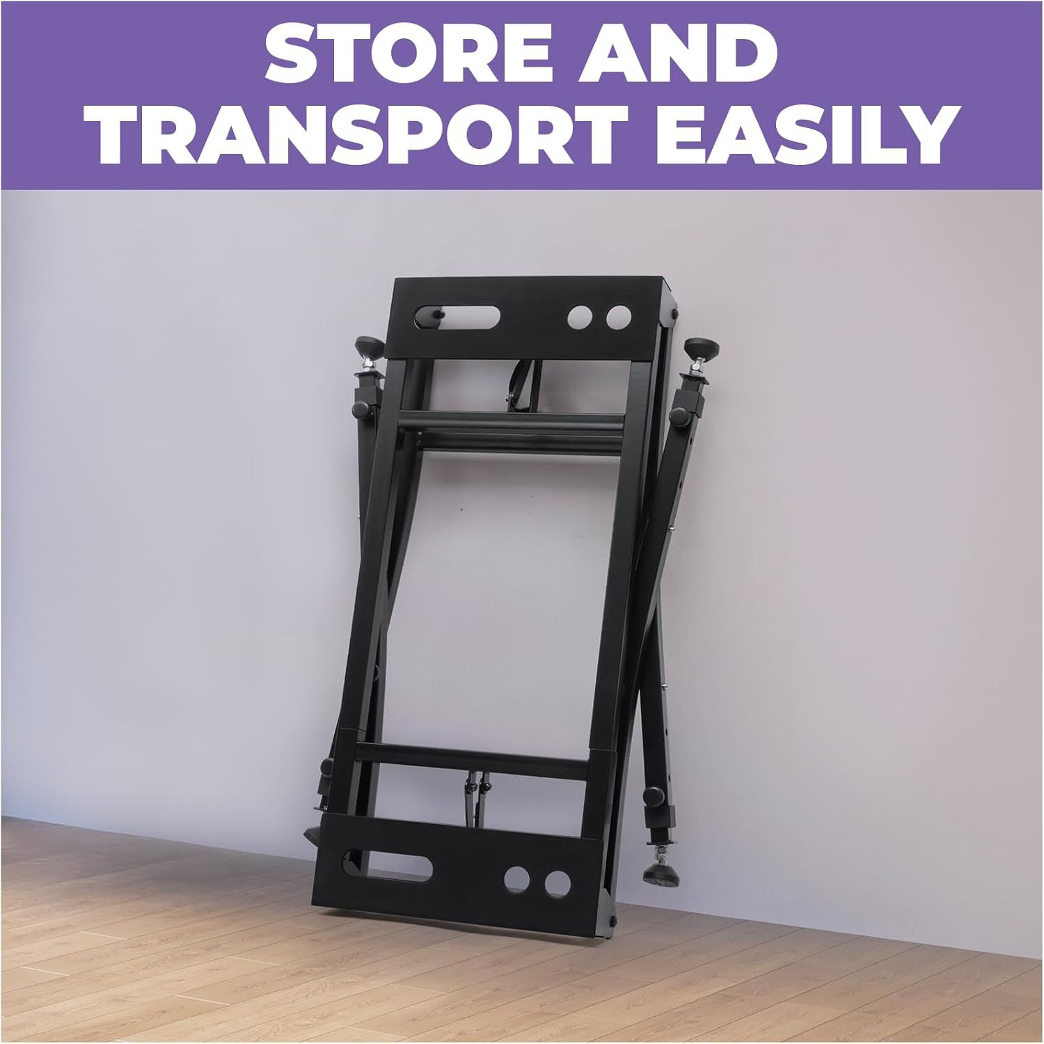 Demonstrates that the product can be folded and stored compactly, making it easy to transport and store when not in use.