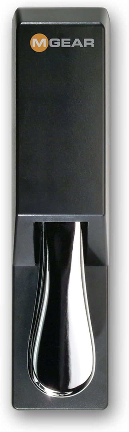 Provides a clean, catalog-style view of the MGEAR product showing its physical form and branding without distractions.