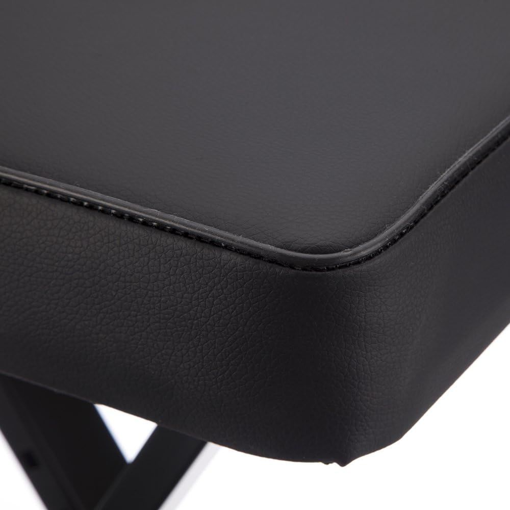 Highlights the quality craftsmanship and premium materials through a close-up of the stitched edge detail, reassuring shoppers of durability and refined construction.