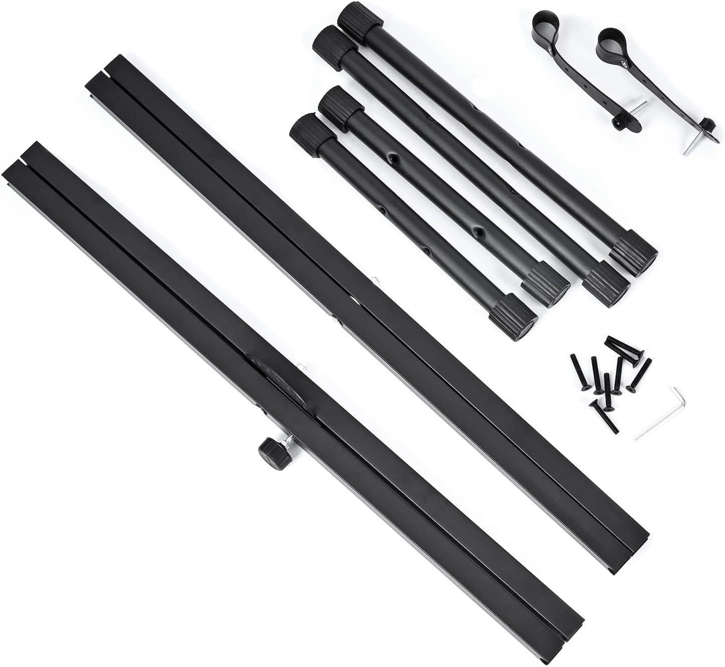 Shows all the parts and accessories included in the package, helping shoppers understand exactly what they will receive and that the product comes with everything needed for assembly or use.