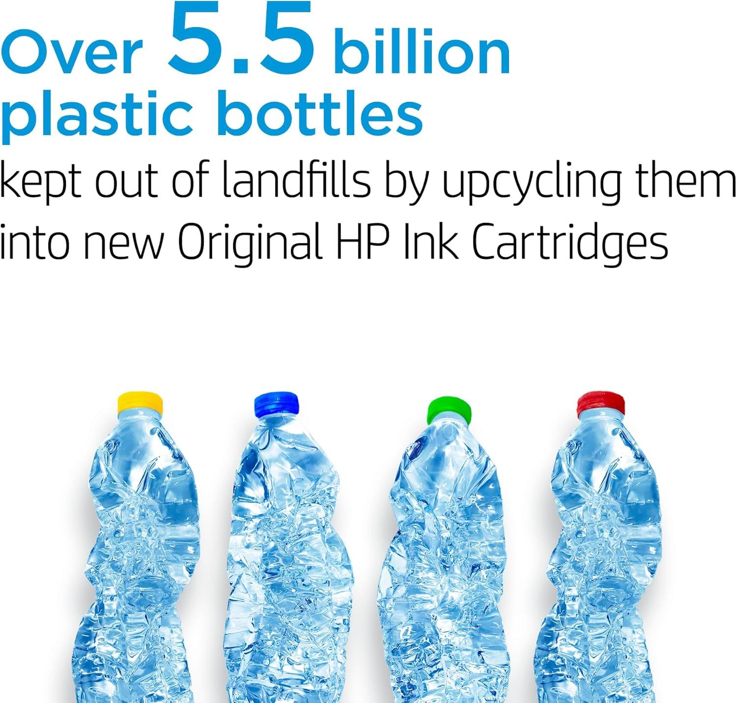 Communicates the brand's environmental commitment by highlighting the impressive scale of plastic bottles diverted from landfills through their recycling program, building trust with eco-conscious…