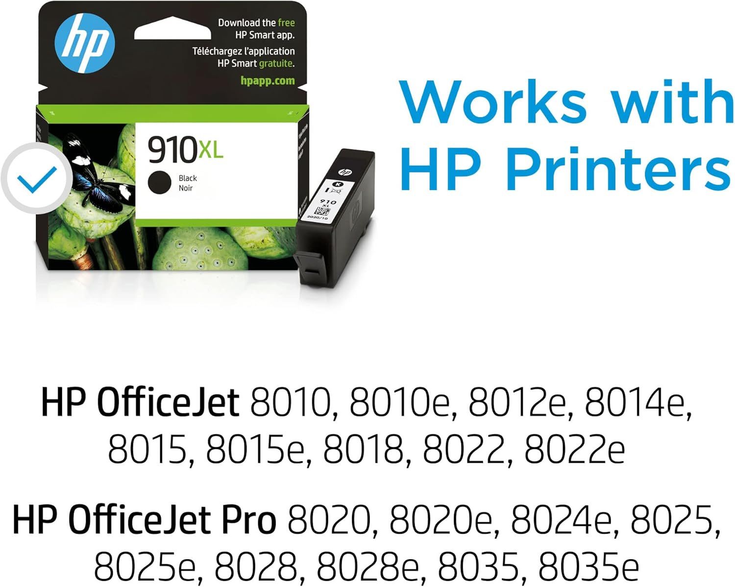 Communicates which HP printer models this ink cartridge is compatible with, helping shoppers confirm the product will work with their specific printer.