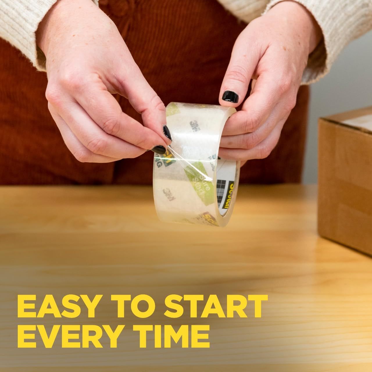Demonstrates the ease of use and convenience of starting or opening the product, reassuring shoppers that it requires minimal effort to begin using.