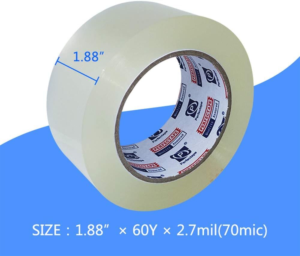 Communicates the exact physical dimensions of the tape roll to help shoppers understand the product size and ensure it meets their needs.