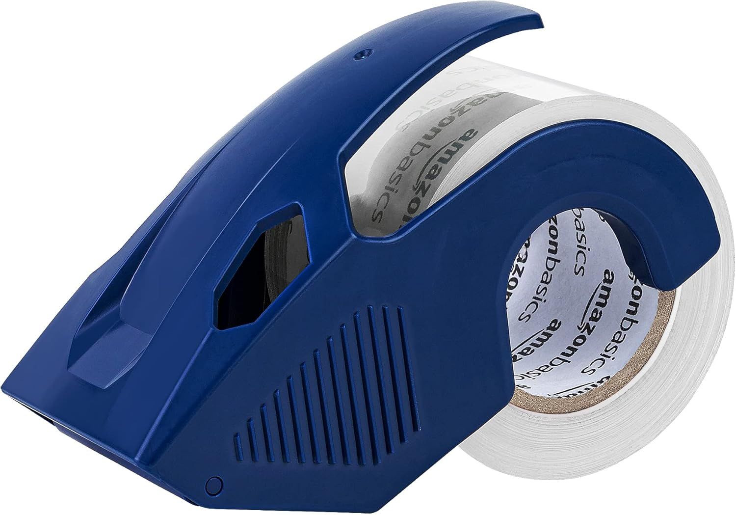 Displays the tape dispenser product with a loaded tape roll on a clean white background for clear product visualization.