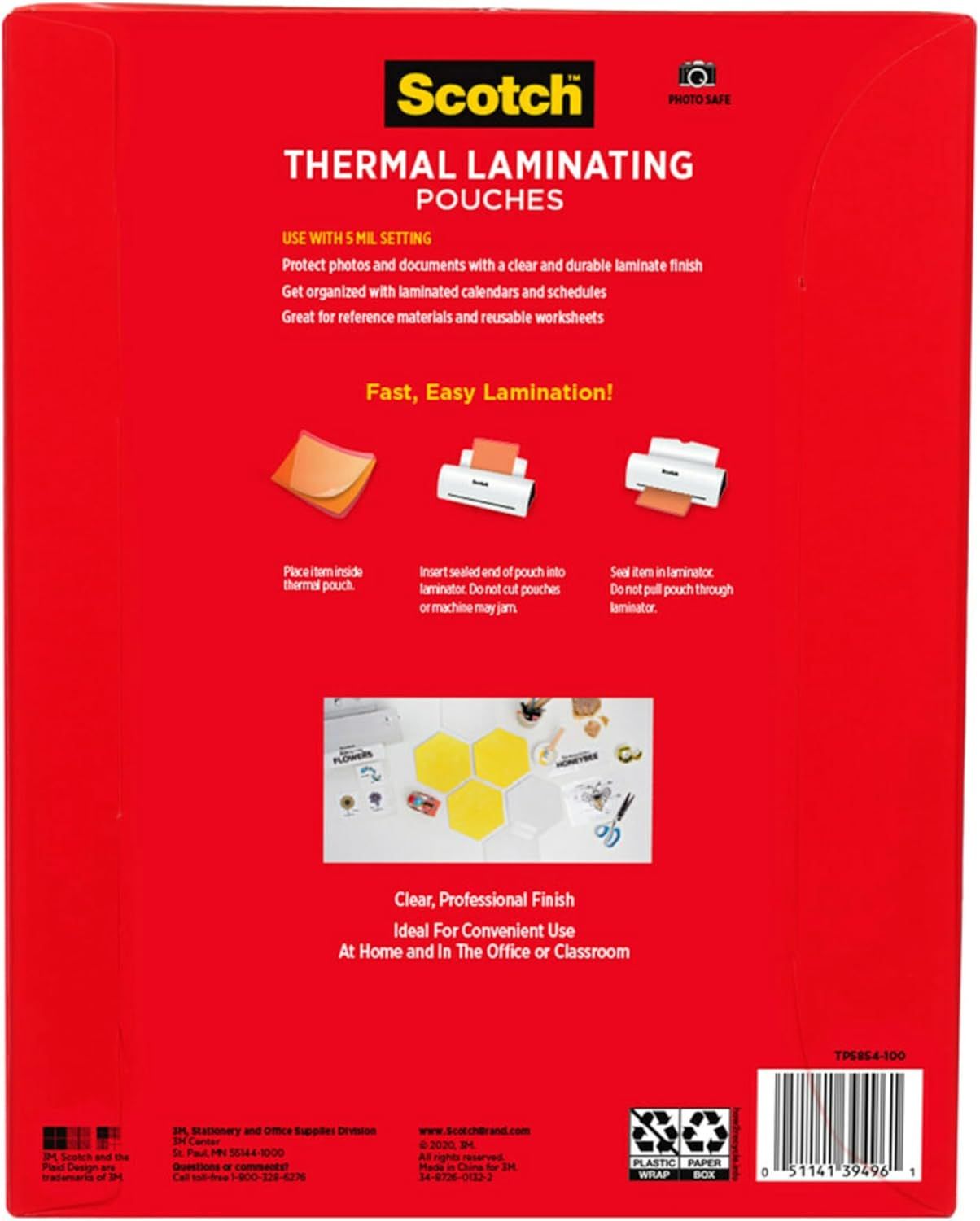 Demonstrates the simple 3-step lamination process to reassure shoppers that the product is easy to use and provides clear instructions for achieving professional results. Shows the versatility of…