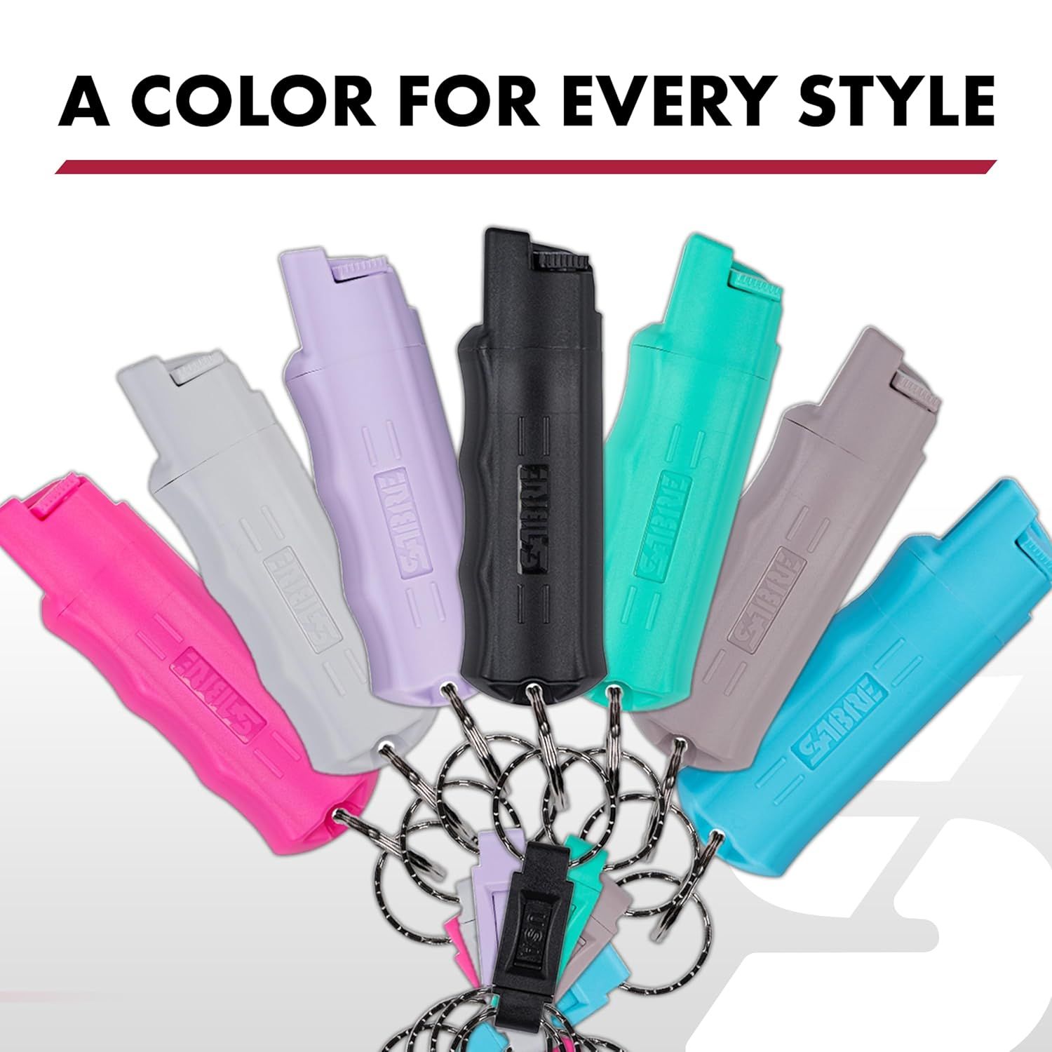 Showcases the brand's product lineup in multiple color options to help shoppers choose their preferred style and communicate variety.