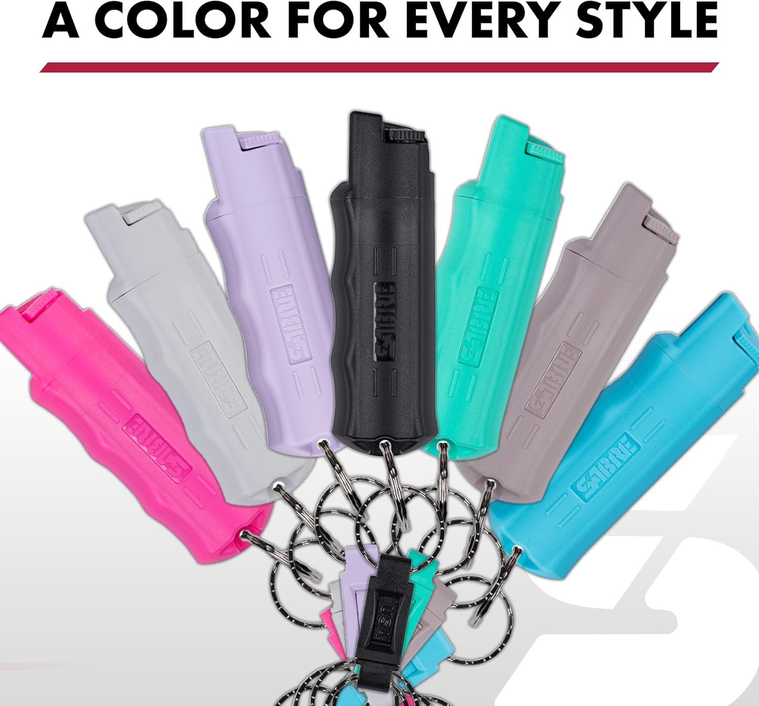 Showcases the brand's product lineup by displaying multiple color options available to shoppers, helping them understand the variety and choose their preferred style.