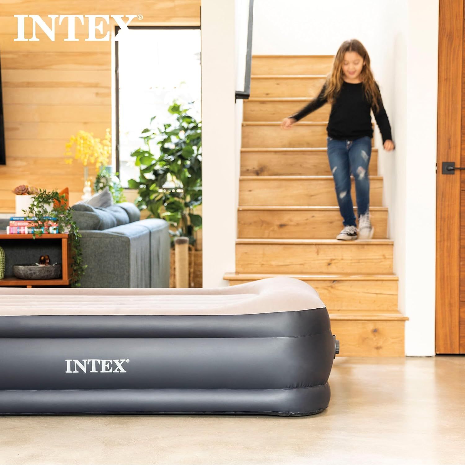 Demonstrates the product in a real-world home setting to show how it naturally fits into everyday family life and living spaces.