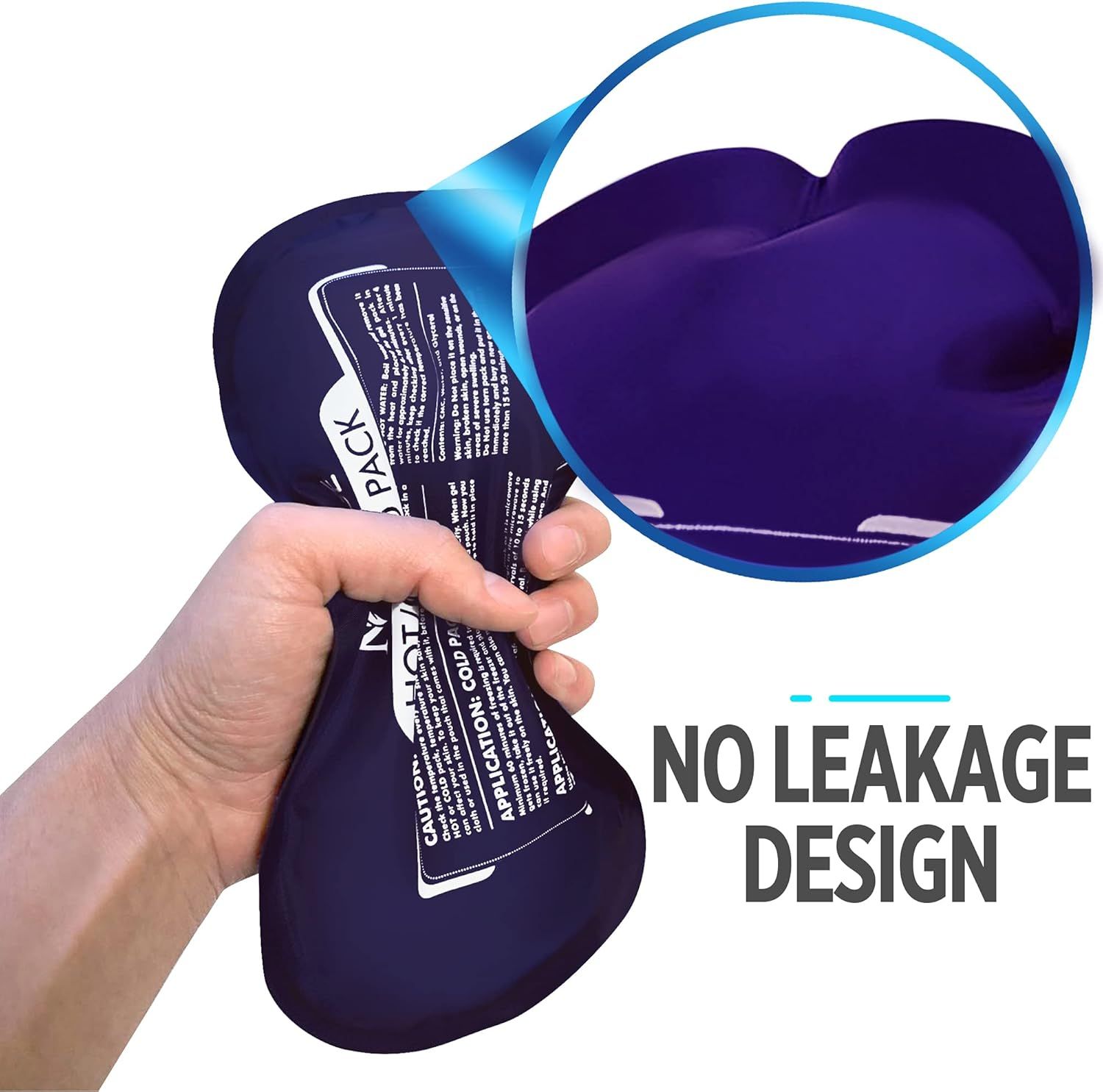 Communicates that the product features a leak-proof design to reassure shoppers about its reliability and prevent spills during use.