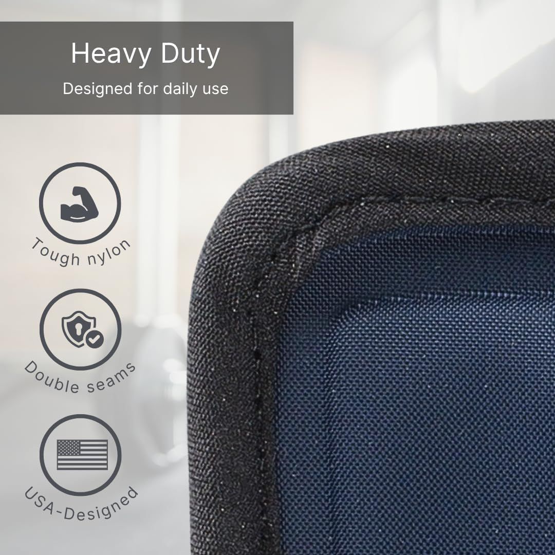 Communicates multiple durability and quality features to reassure shoppers that the product is built to withstand daily use and is well-constructed.