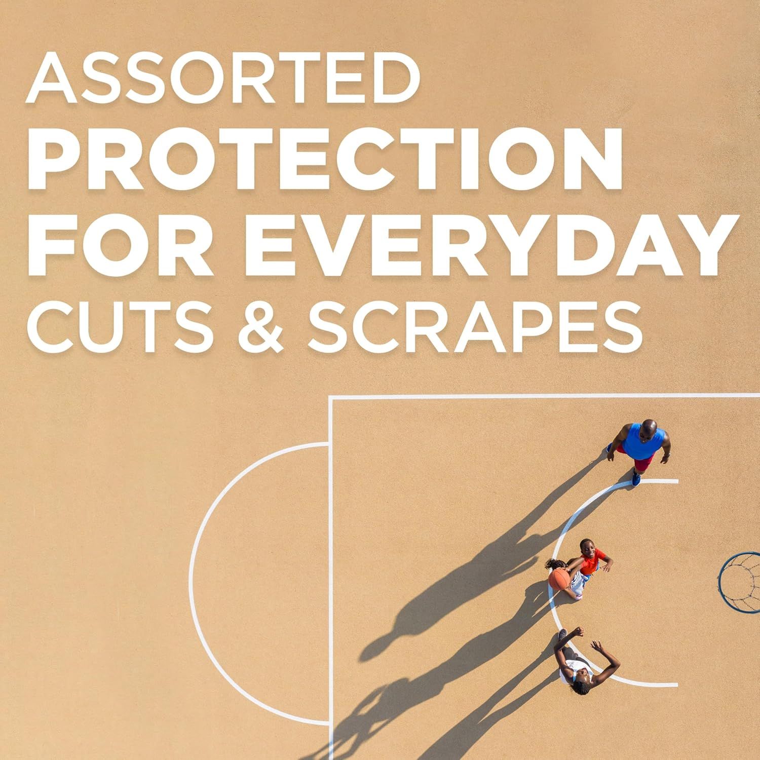 Demonstrates the product's versatility for everyday use across multiple active scenarios, showing it's suitable for sports and outdoor activities where minor injuries may occur.
