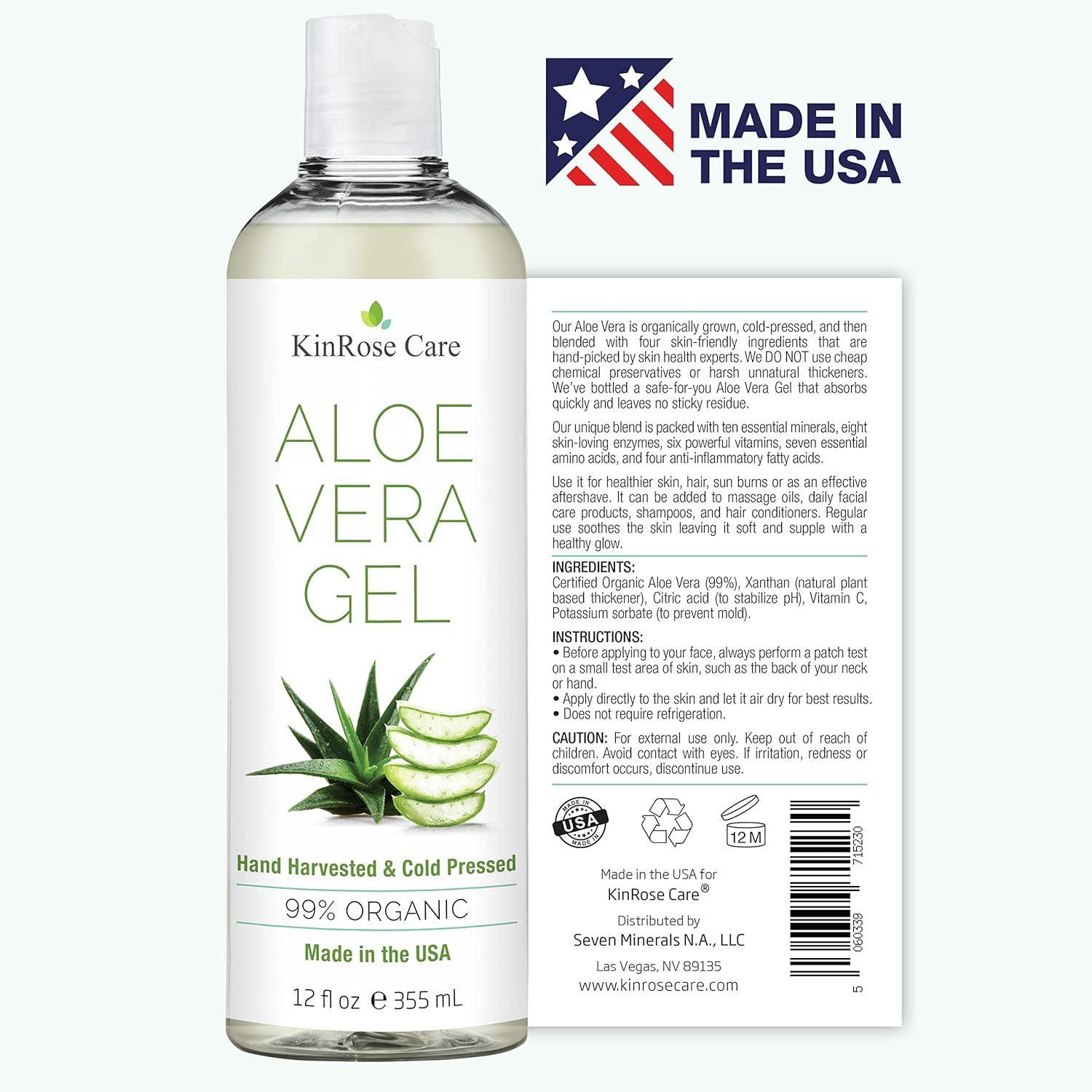 Communicates the brand's origin story, quality credentials, and manufacturing values to build trust and differentiate the product as American-made, organic, and carefully processed.