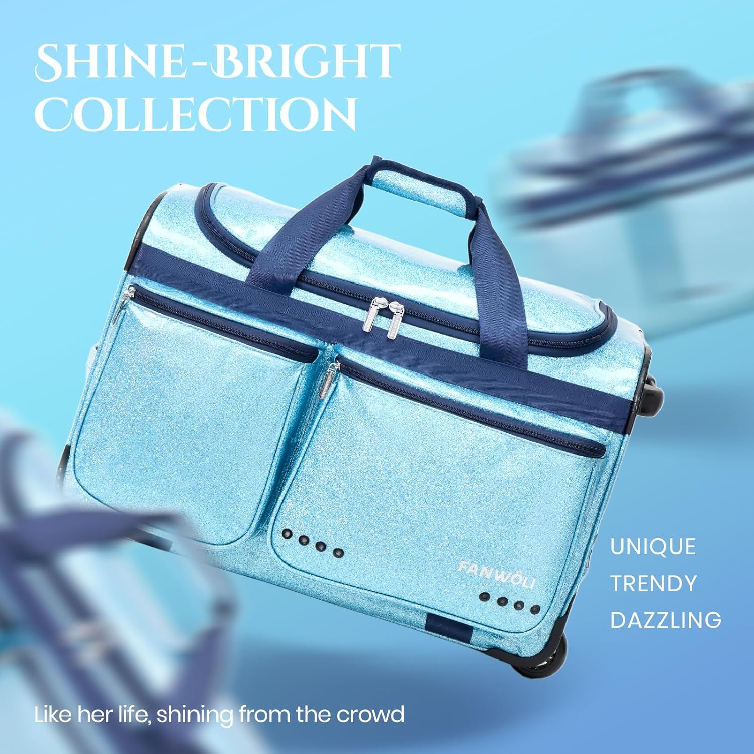 Promotes the brand's 'Shine-Bright Collection' with emotional lifestyle messaging to position the product line as unique, trendy, and dazzling, building brand identity and appeal.