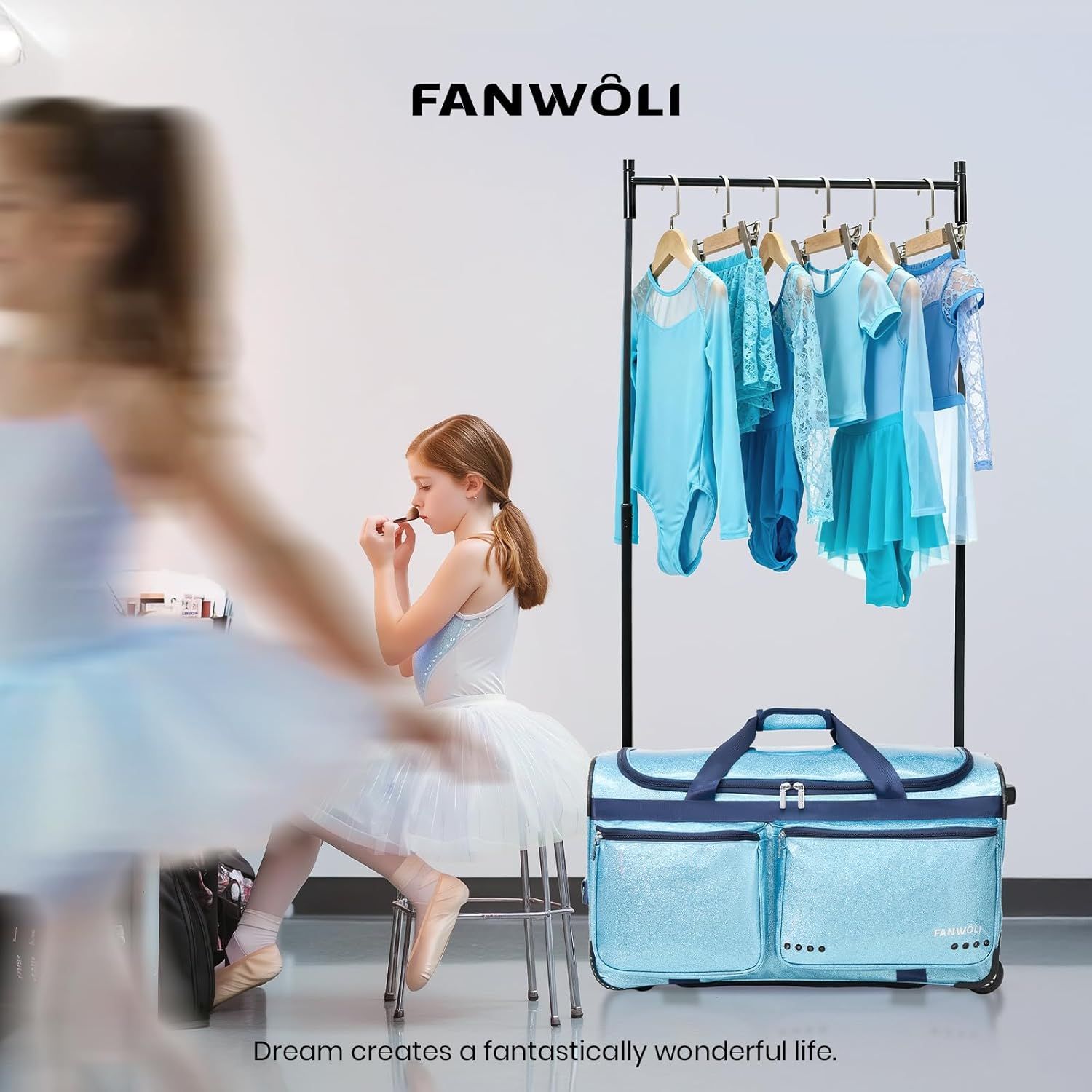 Communicates the brand's identity and emotional positioning with the tagline 'Dream creates a fantastically wonderful life,' building an aspirational connection with customers.