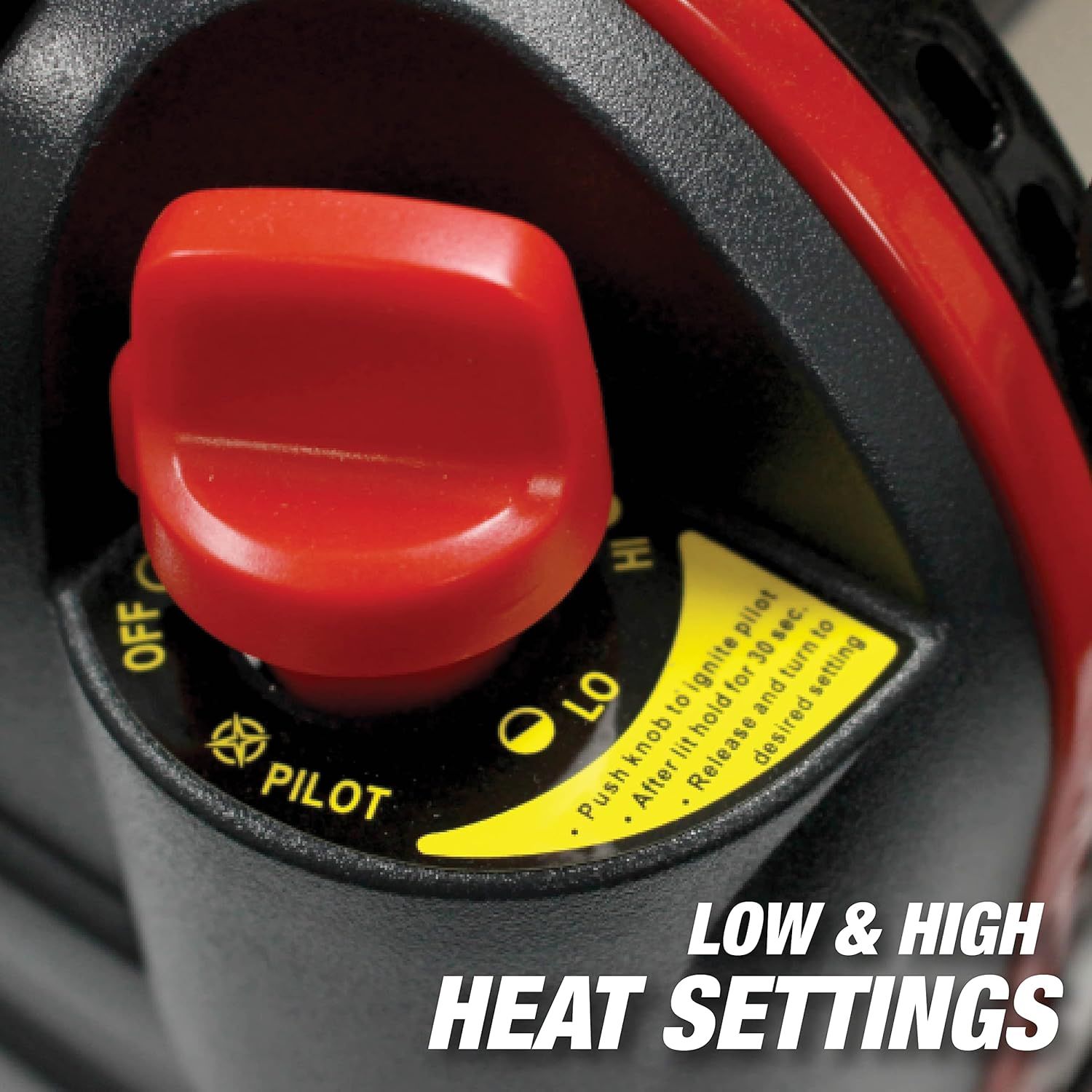 Highlights the product's adjustable heat control feature, reassuring shoppers they can customize temperature settings for different cooking needs.