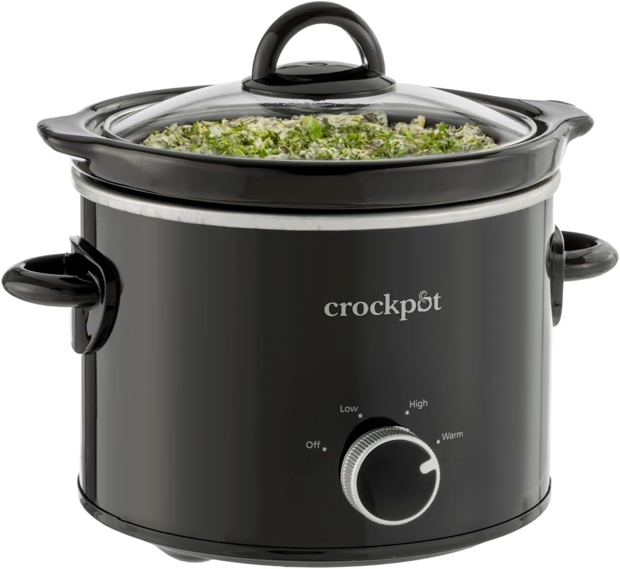 Shows the product in a clean, catalog-style presentation with food inside to demonstrate its function and appearance.