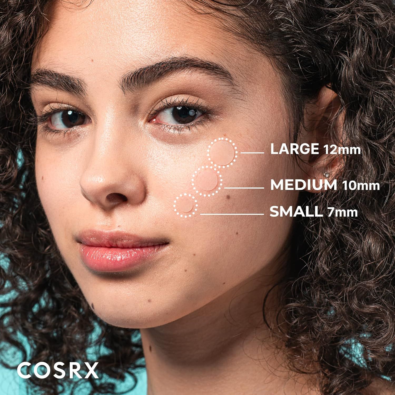 Helps shoppers understand the physical dimensions of the product in three available sizes (Large 12mm, Medium 10mm, Small 7mm) to choose the right fit for their needs. Establishes brand recognition…