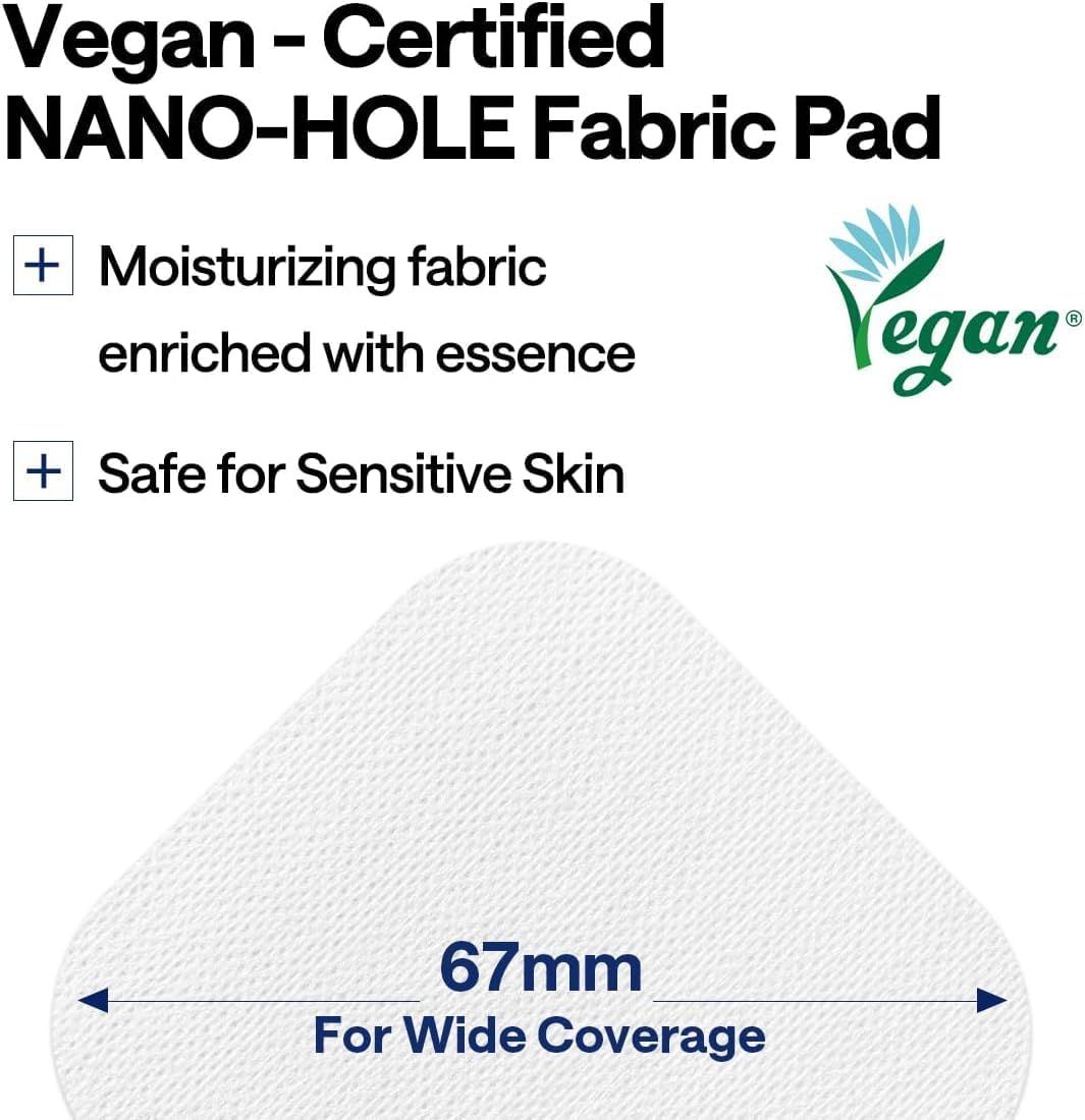 Communicates multiple distinct product benefits including vegan certification, moisturizing properties, skin safety, and size coverage to reassure shoppers of the product's quality and suitability.
