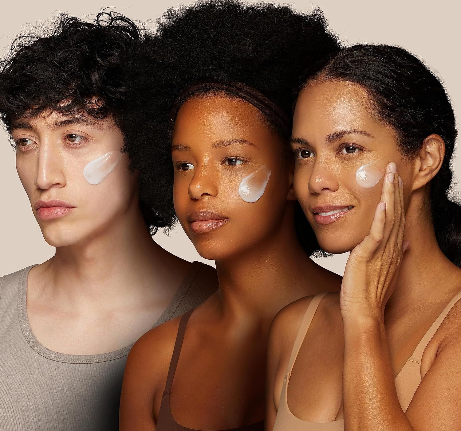 Demonstrates that the skincare product works effectively across diverse skin tones, reassuring shoppers of its universal suitability and inclusivity.