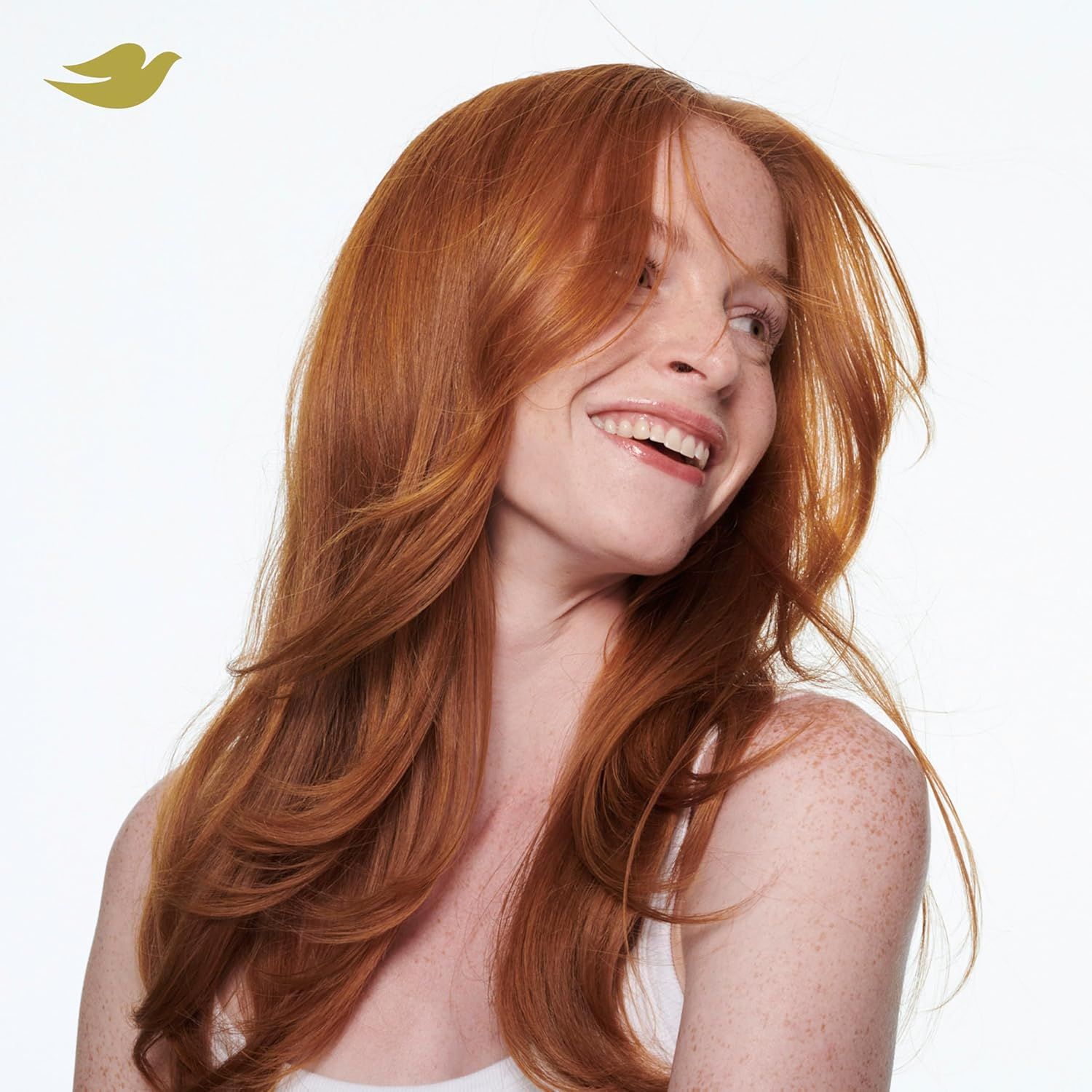 Showcases the product's effectiveness in delivering healthy, shiny, vibrant hair to emotionally connect with shoppers seeking hair transformation.