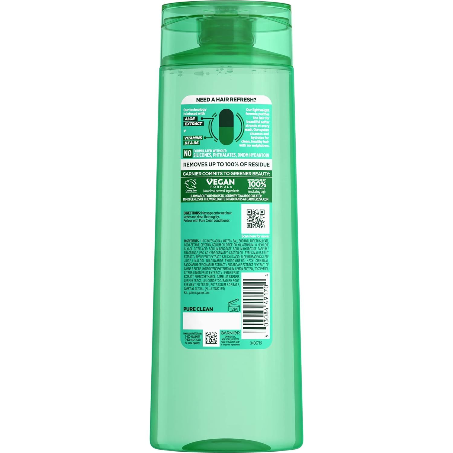 Communicates multiple product benefits in a segmented layout, including natural ingredients, performance claims, and sustainability credentials to appeal to health-conscious and eco-aware shoppers.