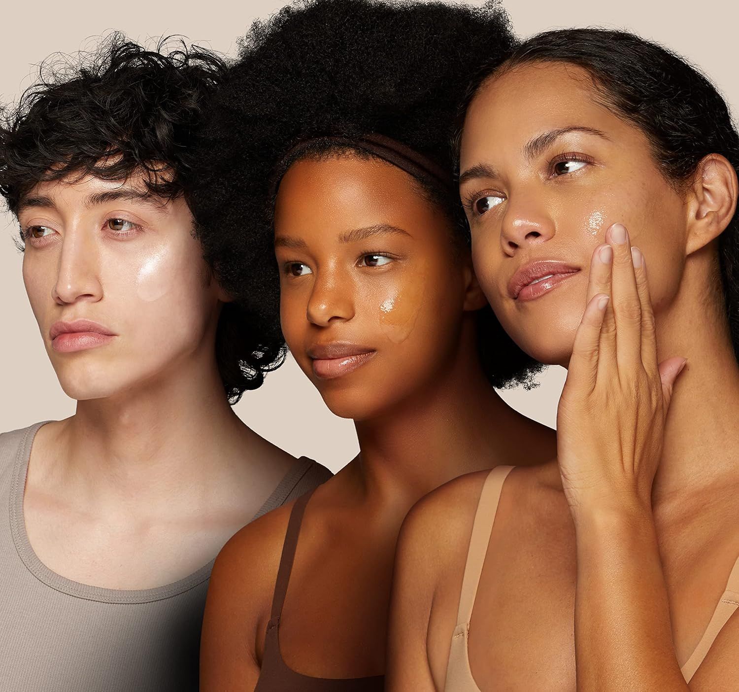 Demonstrates the product's effectiveness across diverse skin tones and types, building trust through authentic representation and natural, glowing results.
