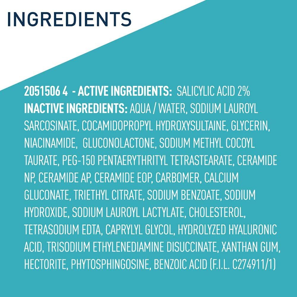 Provides transparency by listing all active and inactive ingredients, reassuring shoppers about product composition and helping them verify key ingredients like salicylic acid.