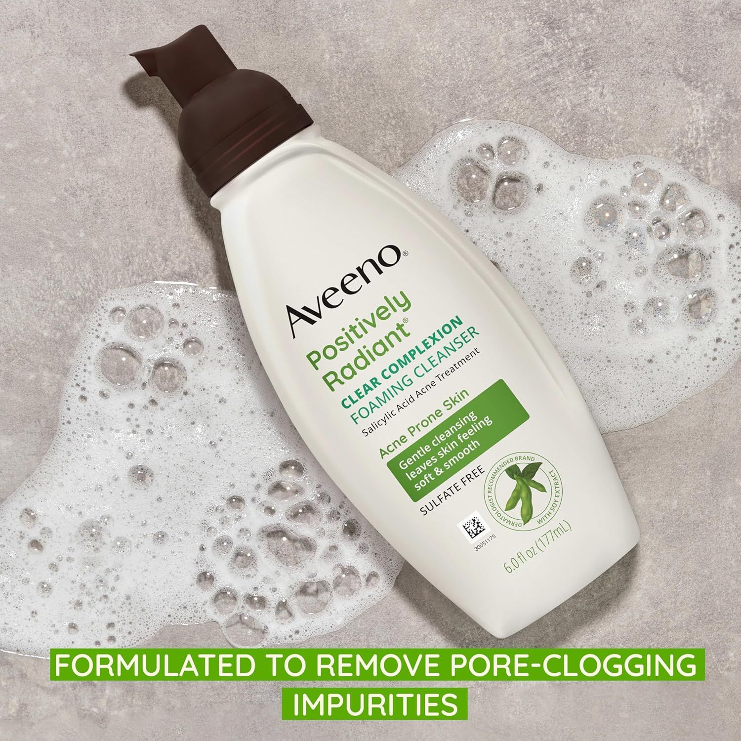 Communicates that the product is specifically formulated to remove pore-clogging impurities, reassuring shoppers with acne-prone skin that it addresses their primary concern.