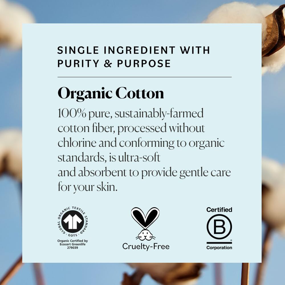 Communicates the product's environmental responsibility and ethical sourcing through organic certification, sustainable farming practices, and third-party certifications to reassure eco-conscious…