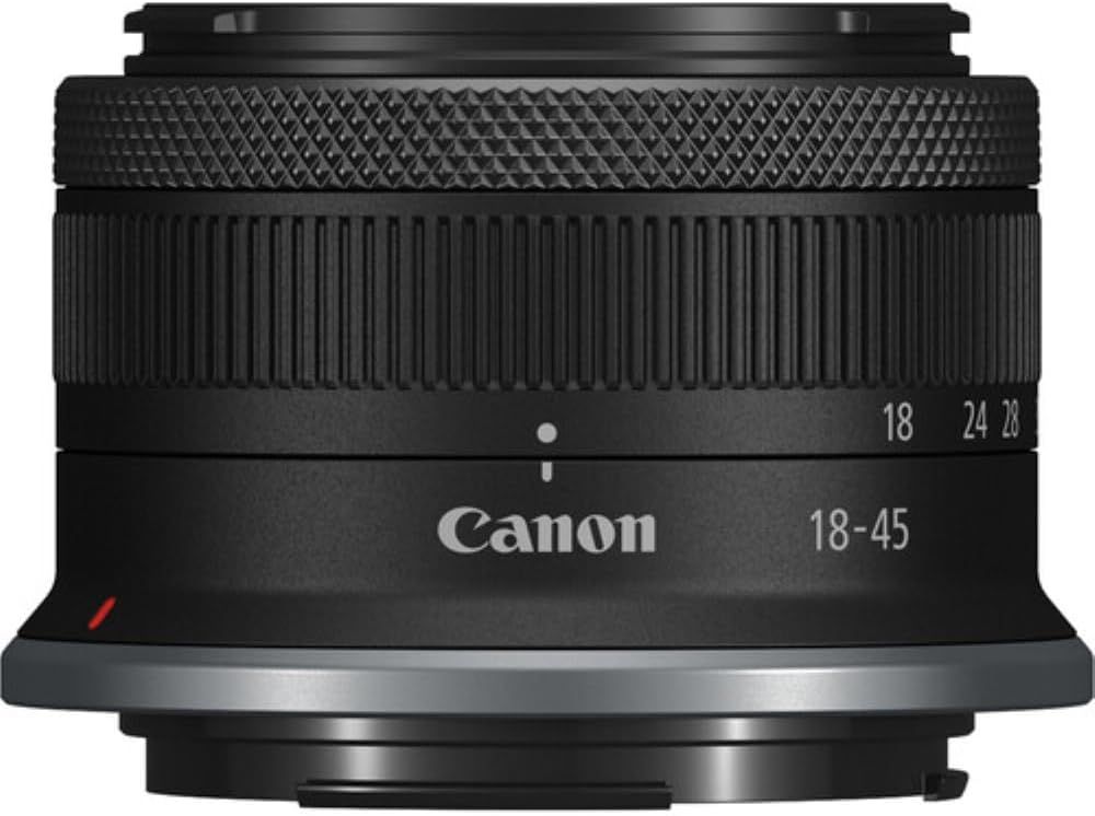 Provides a clean, catalog-style product image showing the Canon 18-45 lens on a white background with no distractions, allowing shoppers to clearly see the product's physical appearance.