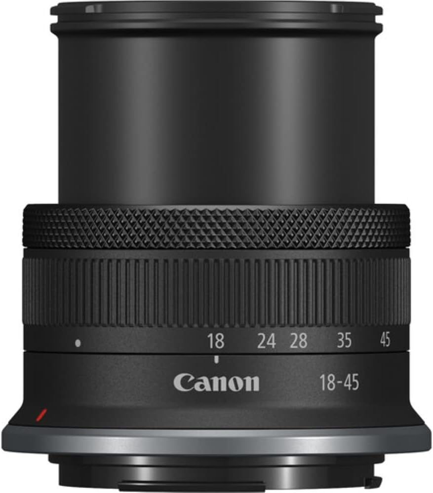 Provides a clean, catalog-style product image showing the Canon 18-45mm lens on a white background with no distractions, allowing shoppers to clearly see the product's physical appearance and design.