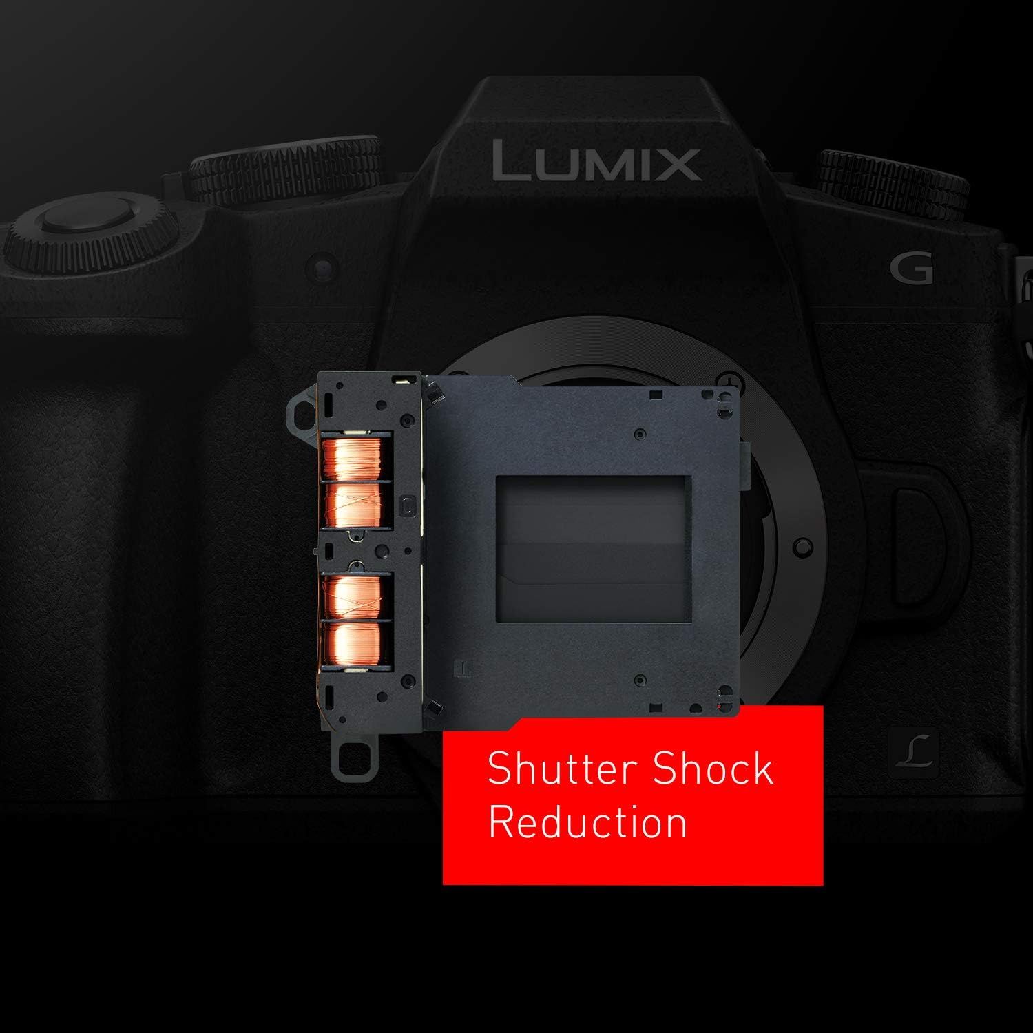 Highlights the internal stabilization mechanism with copper coils that reduces shutter shock, reassuring photographers of improved image quality and reduced camera shake. Communicates the key…