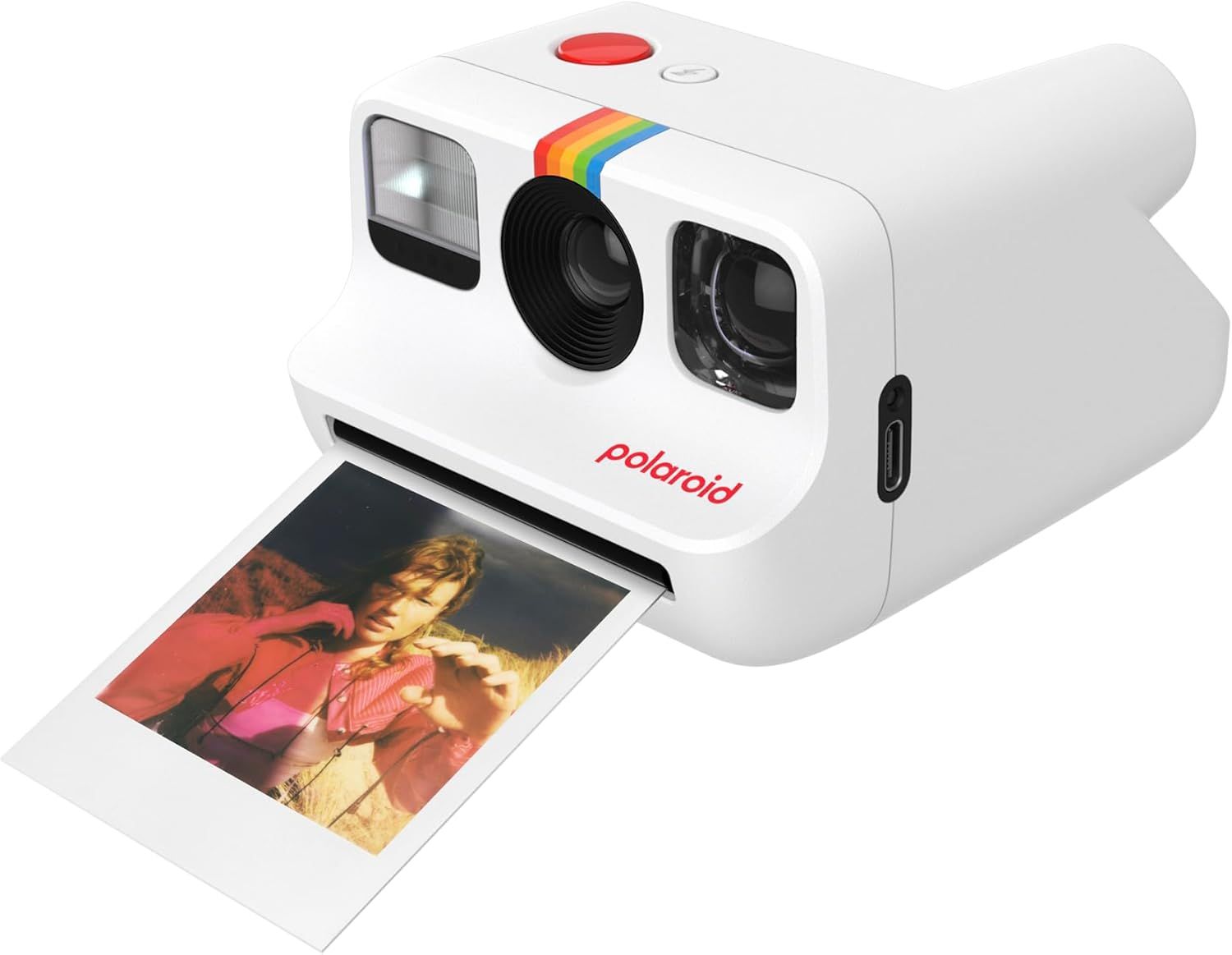 Demonstrates the product in action, showing the instant photo printing capability in a real-world context to help shoppers visualize the product experience.